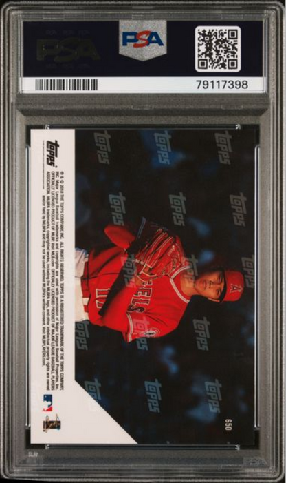 Graded 2018 Topps Now Shohei Ohtani #650 3rd Player in MLB History with 15HRs & 4 Wins in a Season Rookie RC Baseball Card PSA 10 Gem Mint