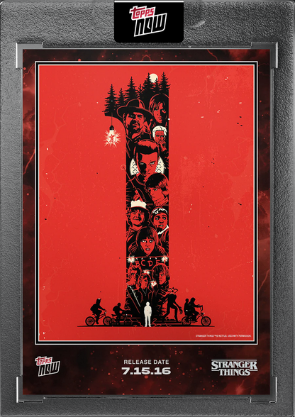 2025 Topps Now Stranger Things #STRA-SSP01 Short Print Season 5 Cover Art Card