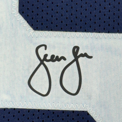 Framed Facsimile Autographed Sean Lee 35x39 Dallas Thanksgiving Day Reprint Laser Auto Football Jersey