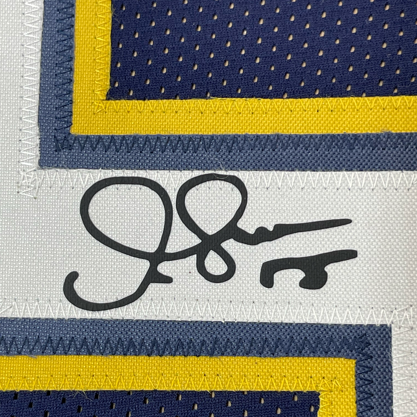 Framed Facsimile Autographed Junior Seau 35x39 San Diego Dark Blue Reprint Laser Auto Football Jersey
