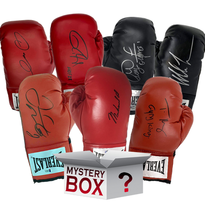 Autographed/Signed Boxing Glove Mystery Box with PSA JSA or Beckett COA