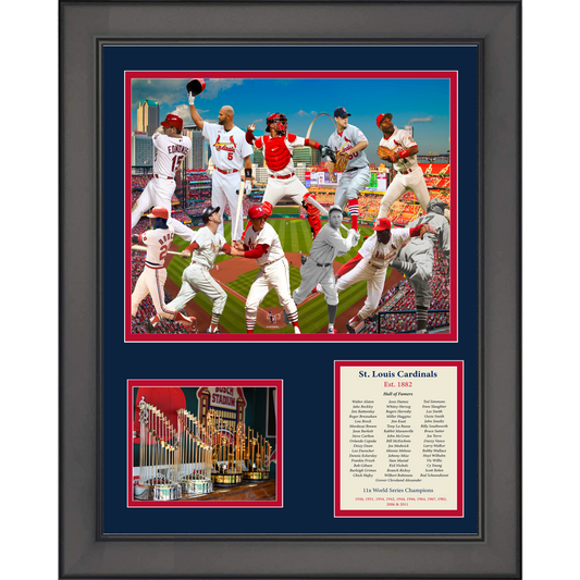 Framed All-Time Greats Legends 11"x14" Baseball Three Photo Collage