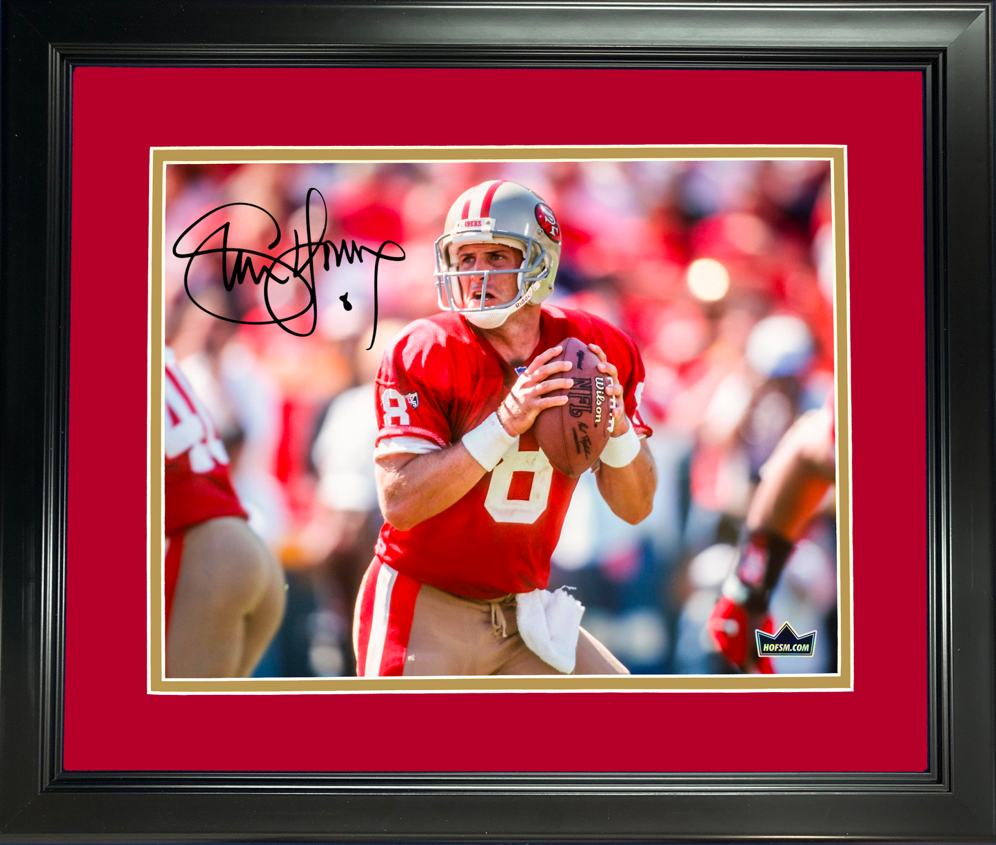Framed Steve Young San Francisco 49ers Facsimile Laser Engraved Signature Auto 11"x14"Football Photo HOFSM Holo