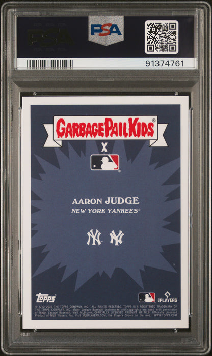 Graded 2023 Topps Garbage Pail Kids Aaron Judge #10A Avenging Aaron Baseball Card PSA 10 Gem Mint