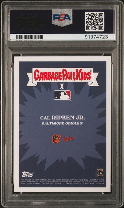 Graded 2023 Topps Garbage Pail Kids Cal Ripken Jr. #5A Tin Can Cal Baseball Card PSA 10 Gem Mint