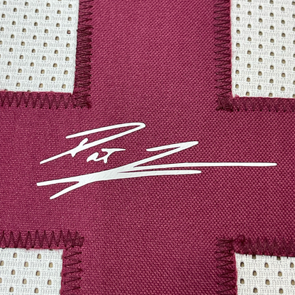 Framed Facsimile Autographed Pat Tillman 35x39 Arizona State White Reprint Laser Auto College Football Jersey Size Men's XL