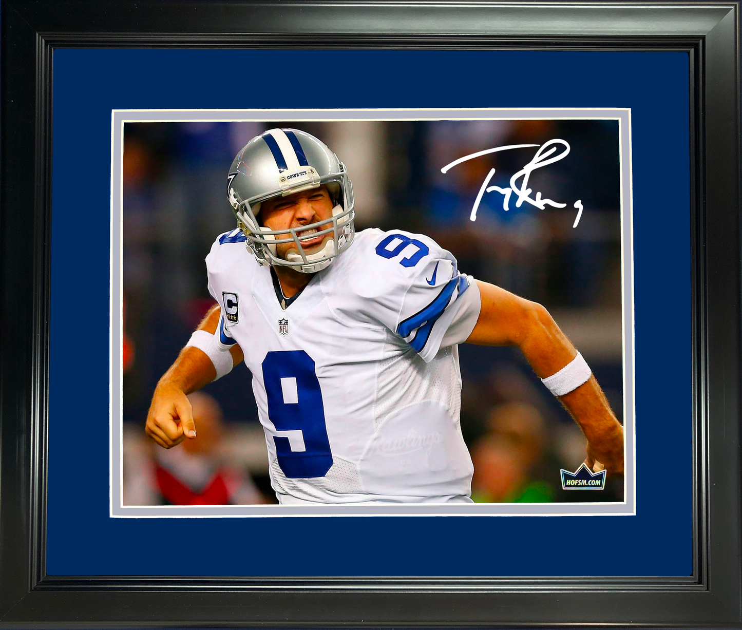 Framed Tony Romo Dallas Cowboys Facsimile Laser Engraved Signature Auto 11"x14" Football Photo HOFSM Holo