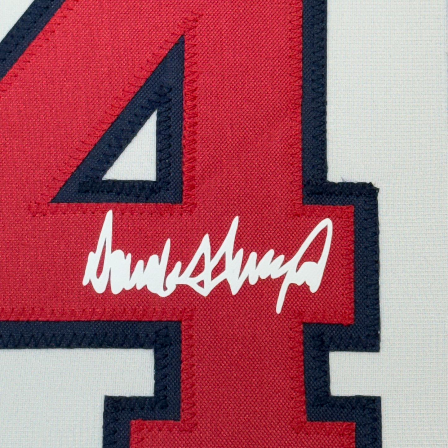 Framed Facsimile Autographed Donald Trump 35x39 #45 United States USA White Reprint Laser Auto Baseball Jersey