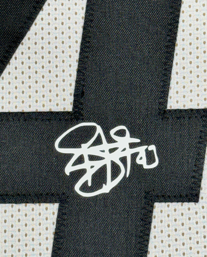 Framed Facsimile Autographed Troy Polamalu 35x39 Pittsburgh White Reprint Laser Auto Football Jersey