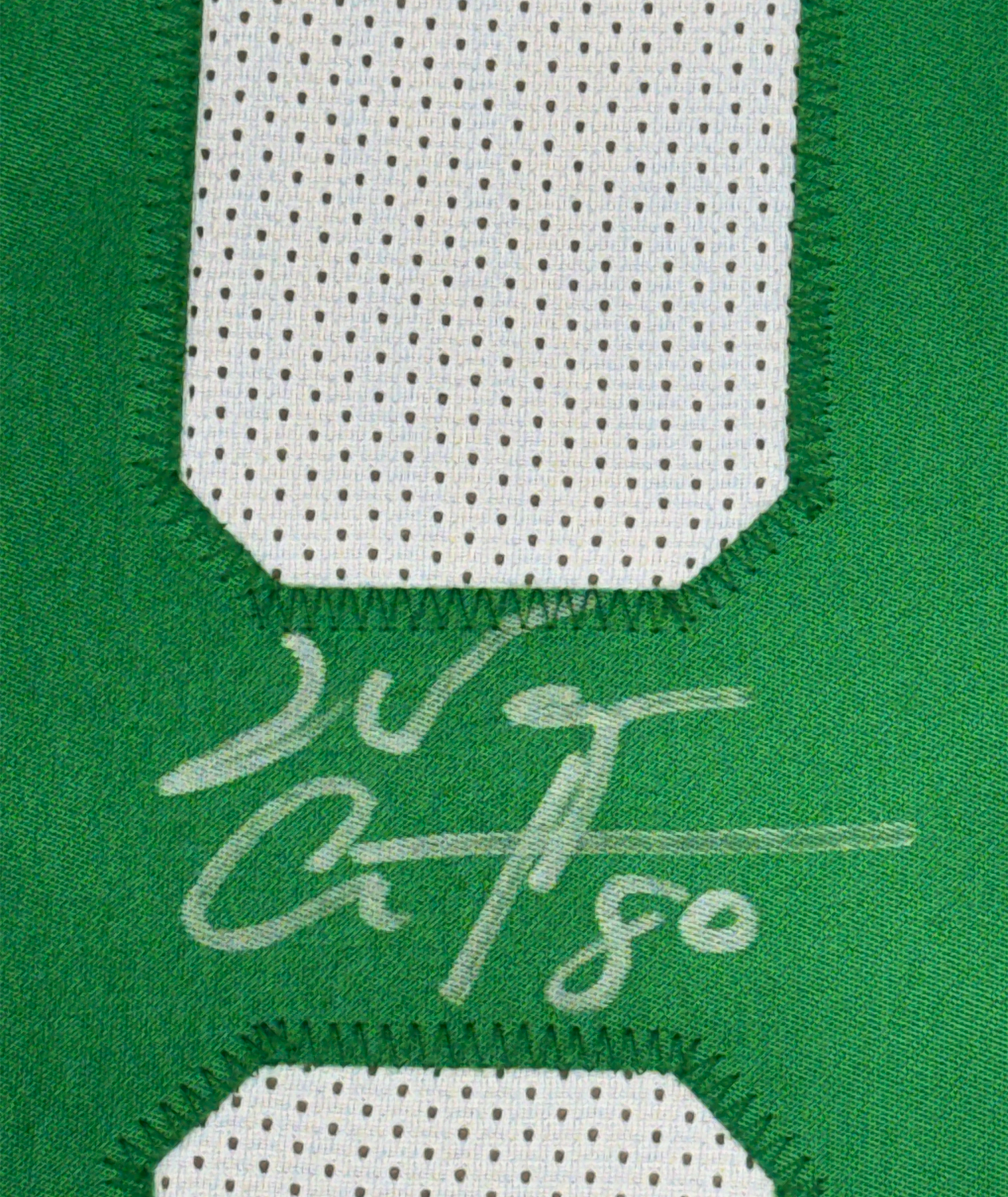 Framed Autographed/Signed Wayne Chrebet 35x39 New York White Football Jersey JSA COA