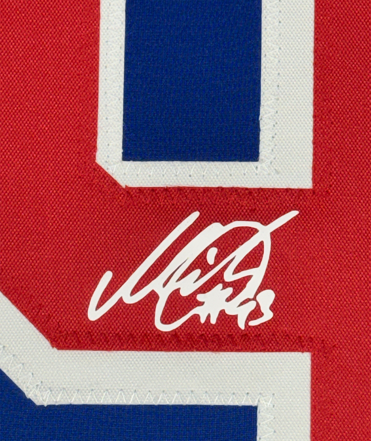 Framed Facsimile Autographed Mika Zibanejad 35x39 New York Blue Reprint Laser Auto Hockey Jersey