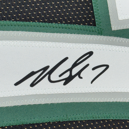 Framed Facsimile Autographed Michael Mike Vick 35x39 Philadelphia Black Reprint Laser Auto Football Jersey