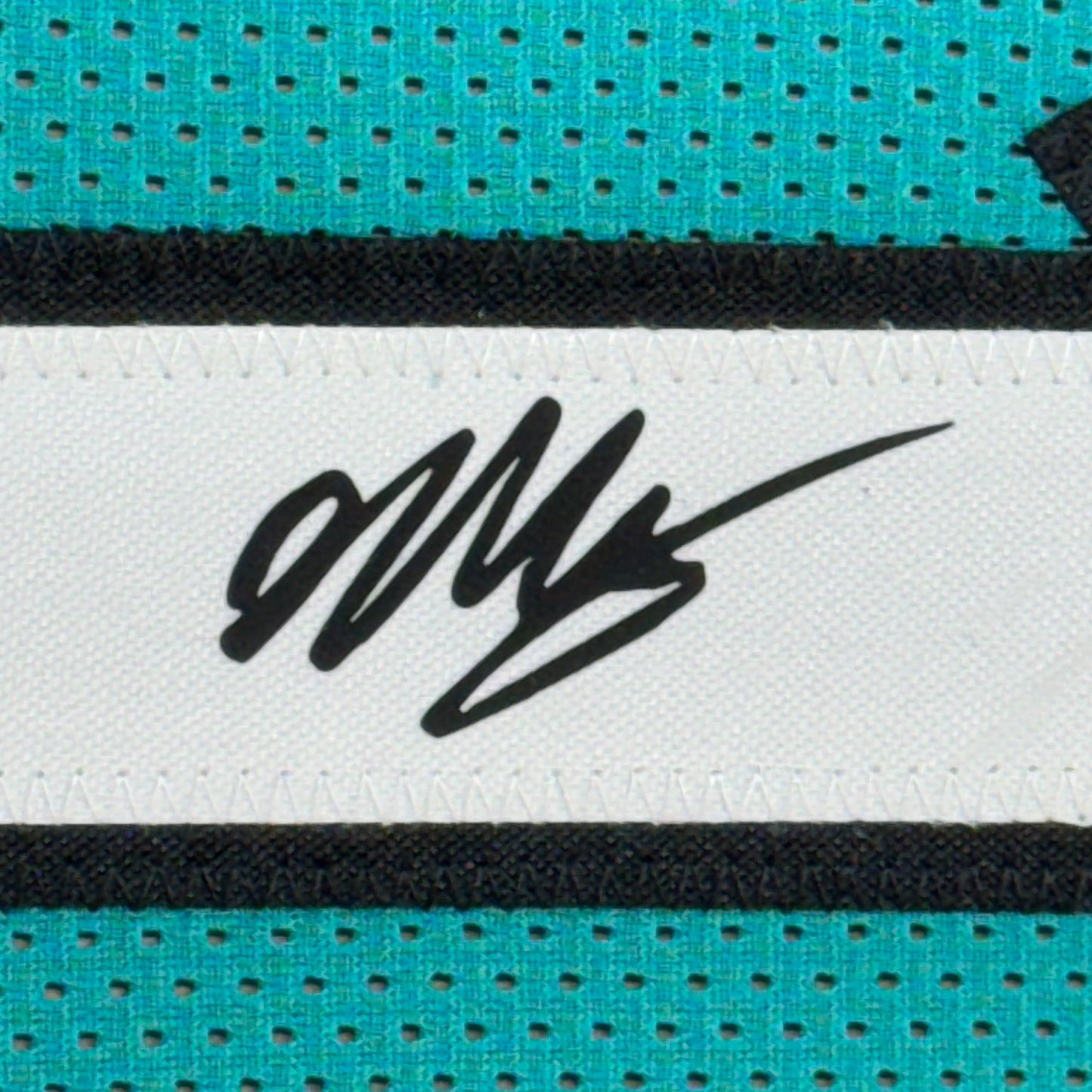 Framed Facsimile Autographed Victor Wembanyama San 35x39 Antonio Teal Retro Reprint Laser Auto Basketball Jersey