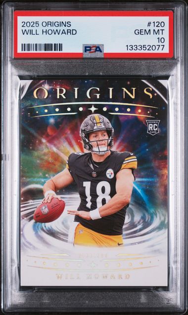 Graded 2025 Panini Origins Will Howard #120 Rookie RC Football Card PSA 10 Gem Mint