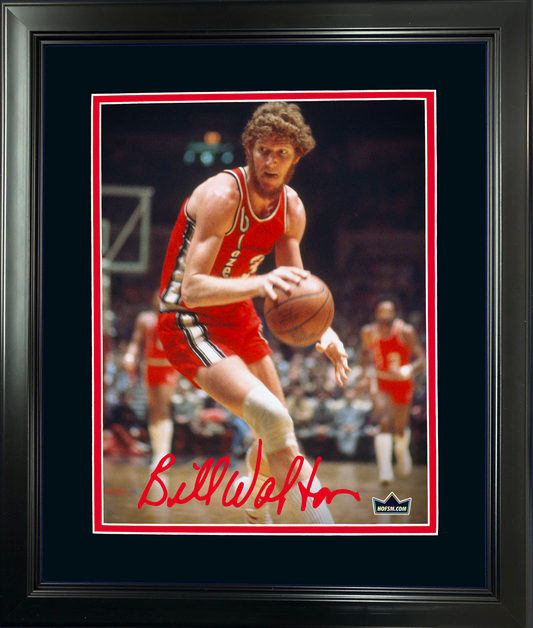 Framed Bill Walton Facsimile Laser Engraved Signature Auto 11"x14" Basketball Photo HOFSM Holo