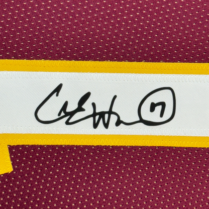 Framed Facsimile Autographed Charlie Ward 35x39 Florida State Maroon Reprint Laser Auto College Football Jersey