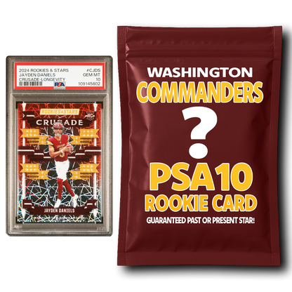 Washington Commanders PSA 10 Graded Rookie Card Mystery Pack