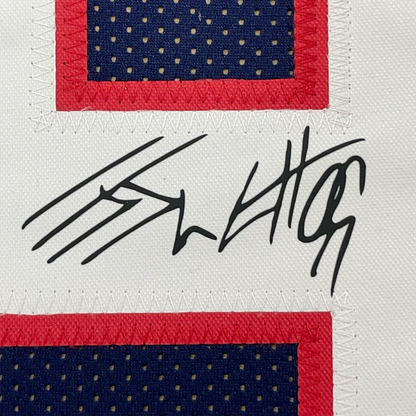 Framed Facsimile Autographed JJ J.J. Watt 35x39 Houston Blue Reprint Laser Auto Football Jersey