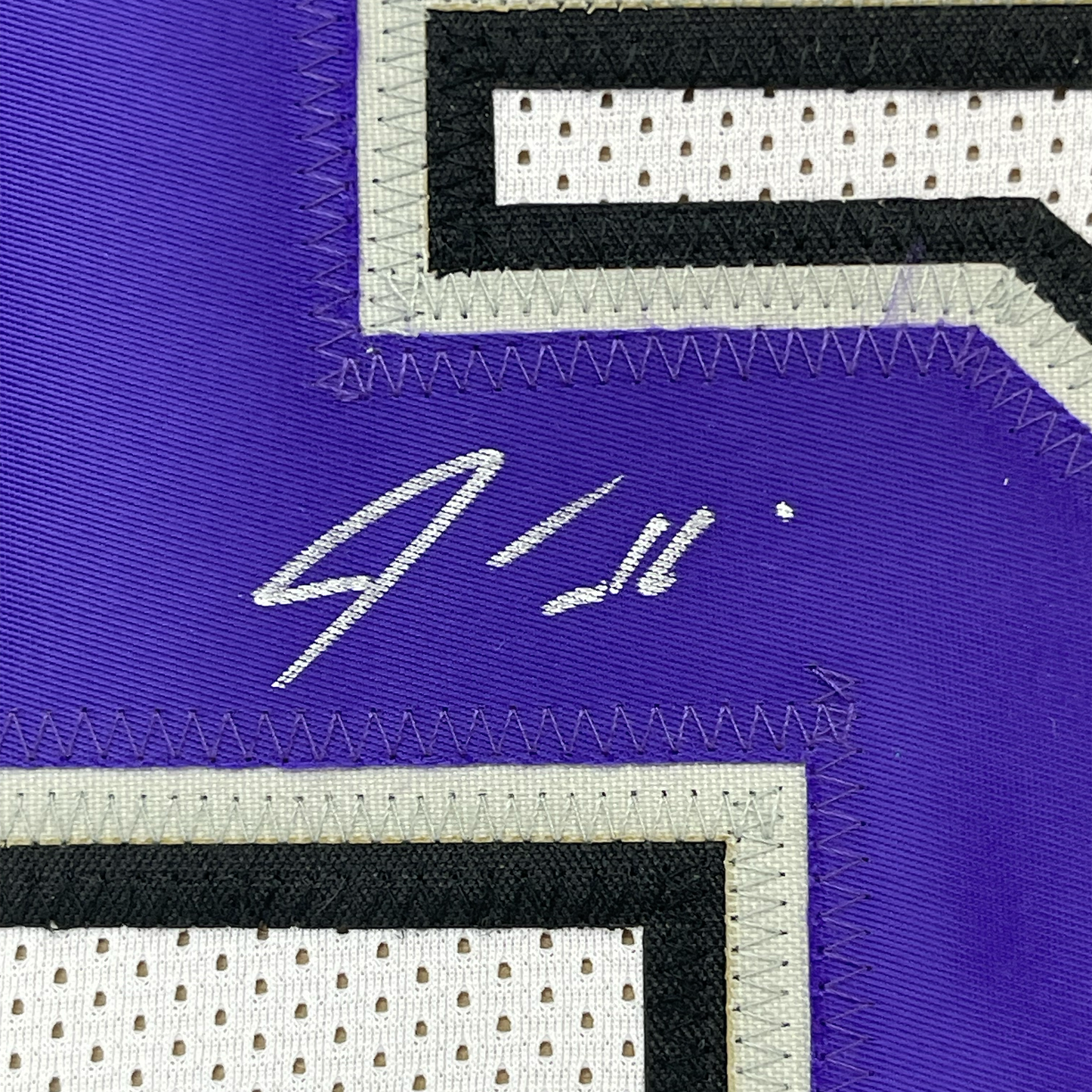 Framed Autographed/Signed Jason Williams 35x39 Sacramento White Basketball Jersey PSA/DNA COA