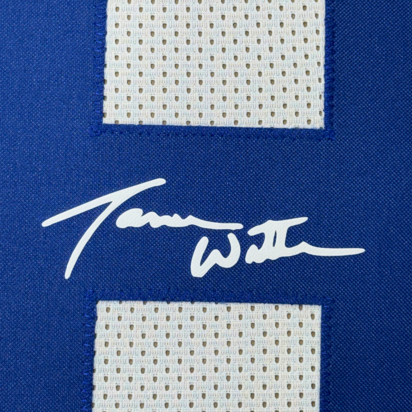 Framed Facsimile Autographed Jason Witten 35x39 Dallas White Reprint Laser Auto Football Jersey