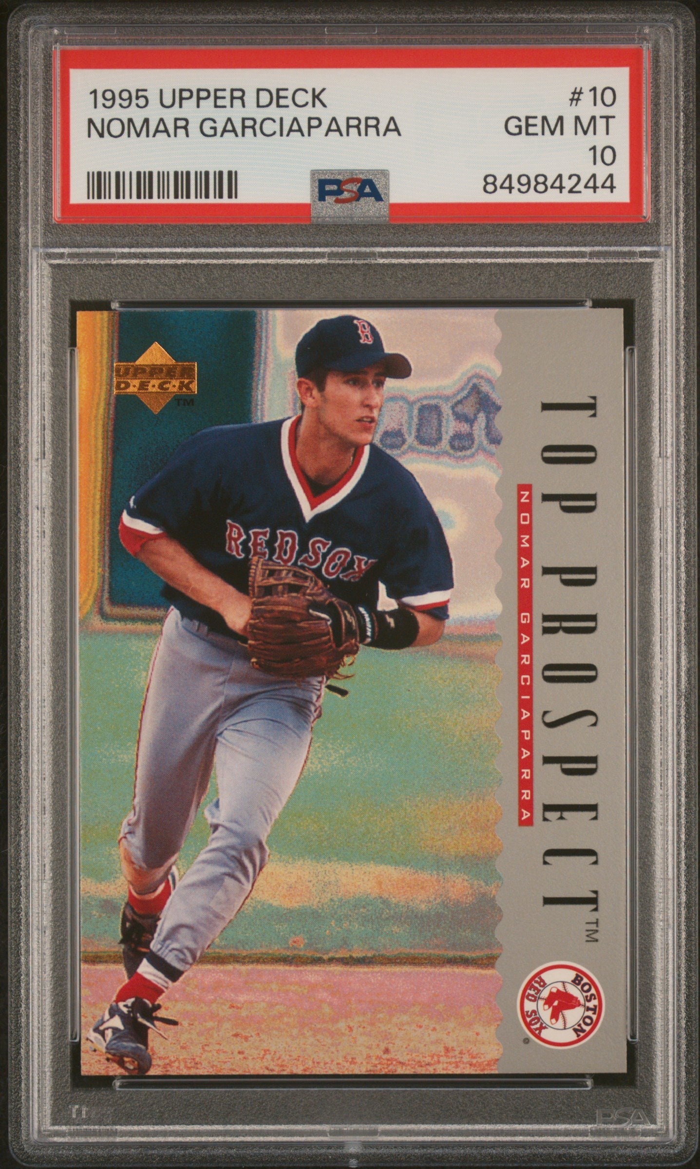 Graded 1995 Upper Deck Nomar Garciaparra #10 Rookie RC Baseball Card PSA 10 Gem Mint