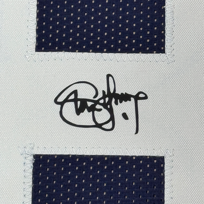 Framed Facsimile Autographed Steve Young 35x39 BYU Blue Reprint Laser Auto College Football Jersey