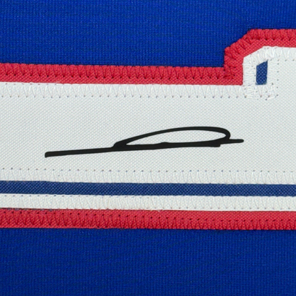 Framed Facsimile Autographed Zinedine Zidane 35x39 France Blue World Cup Reprint Laser Auto Soccer Jersey