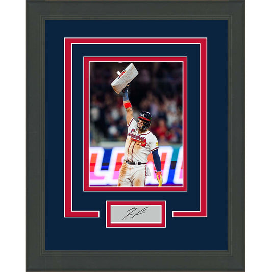 Framed Ronald Acuna Jr. 40/70 Season Facsimile Laser Engraved Signature Auto Atlanta Braves 11x14 Baseball Photo