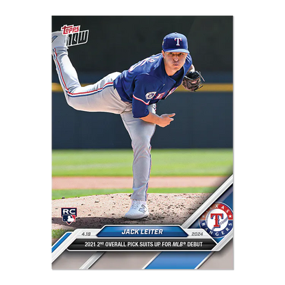 2024 Topps Now Jack Leiter #94 Rookie RC Baseball Card