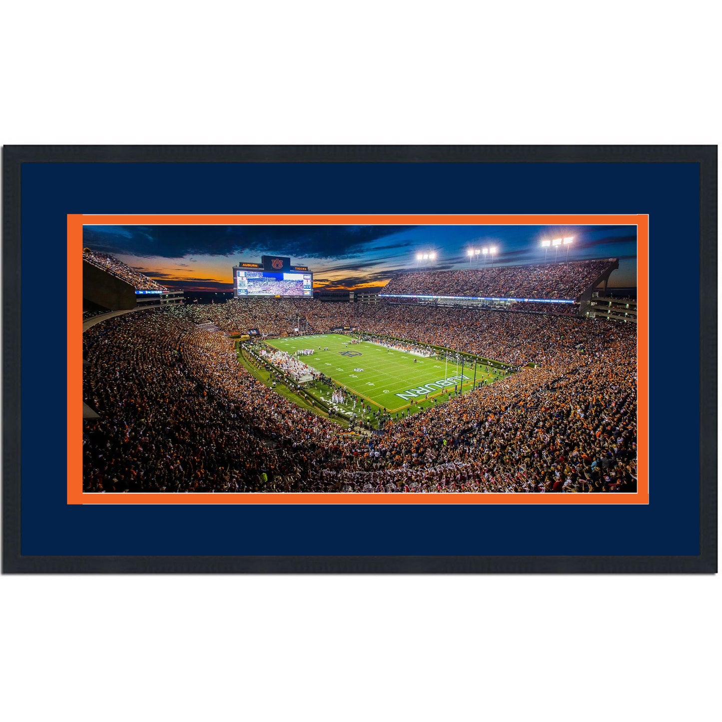 Framed Jordan-Hare Stadium Auburn Tigers 16x24 NCAA Football Photo Professionally Matted