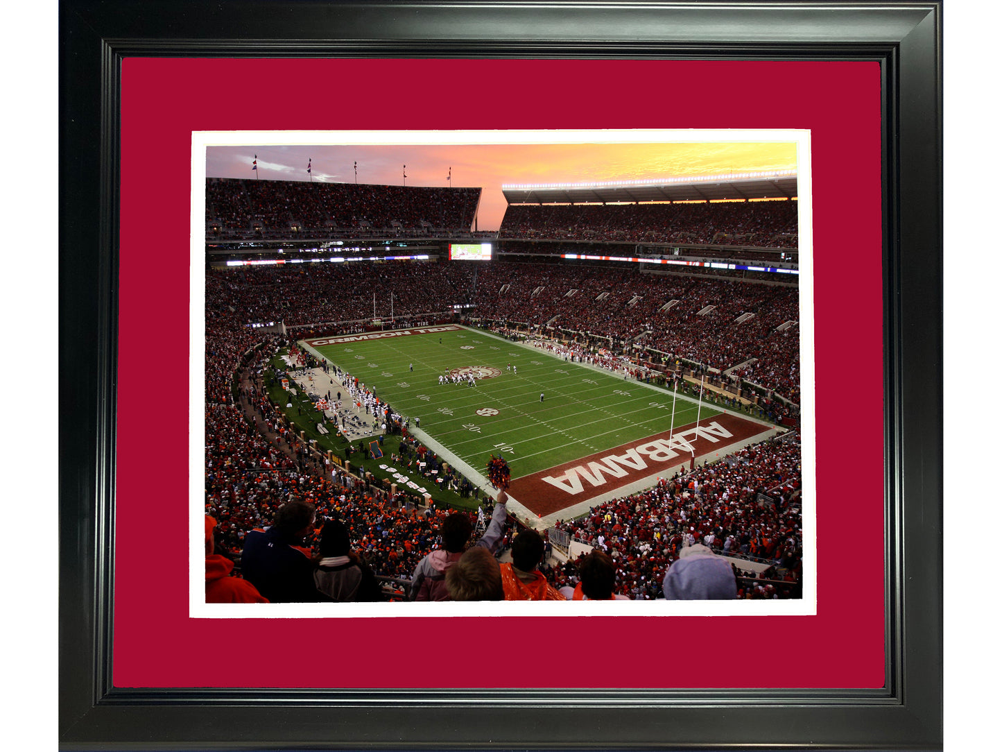 Framed Bryant-Denny Stadium Alabama Crimson Tide 11"x14" NCAA Football Photo Professionally Matted