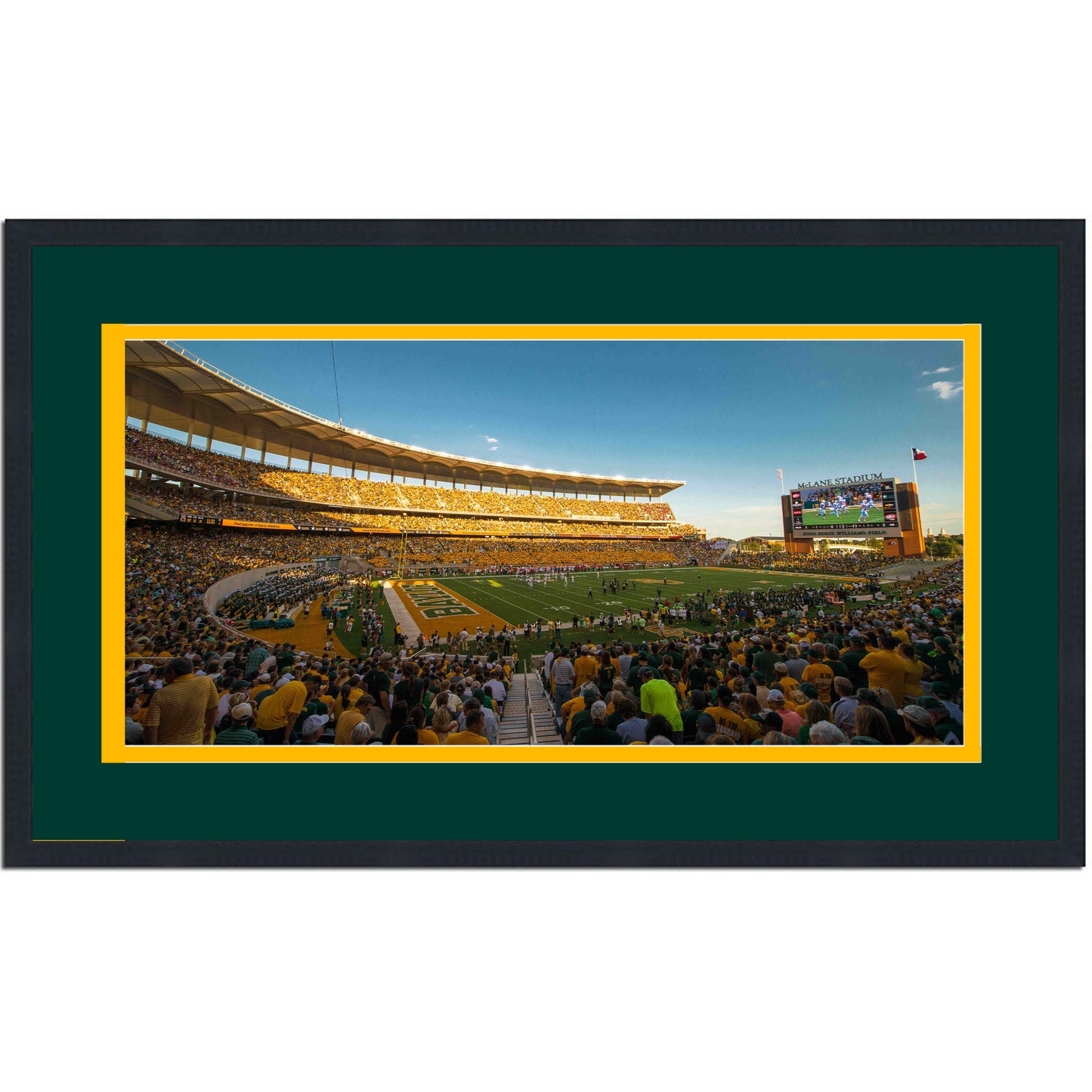 Framed McLane Stadium Baylor Bears 16x24 NCAA Football Photo Professionally Matted