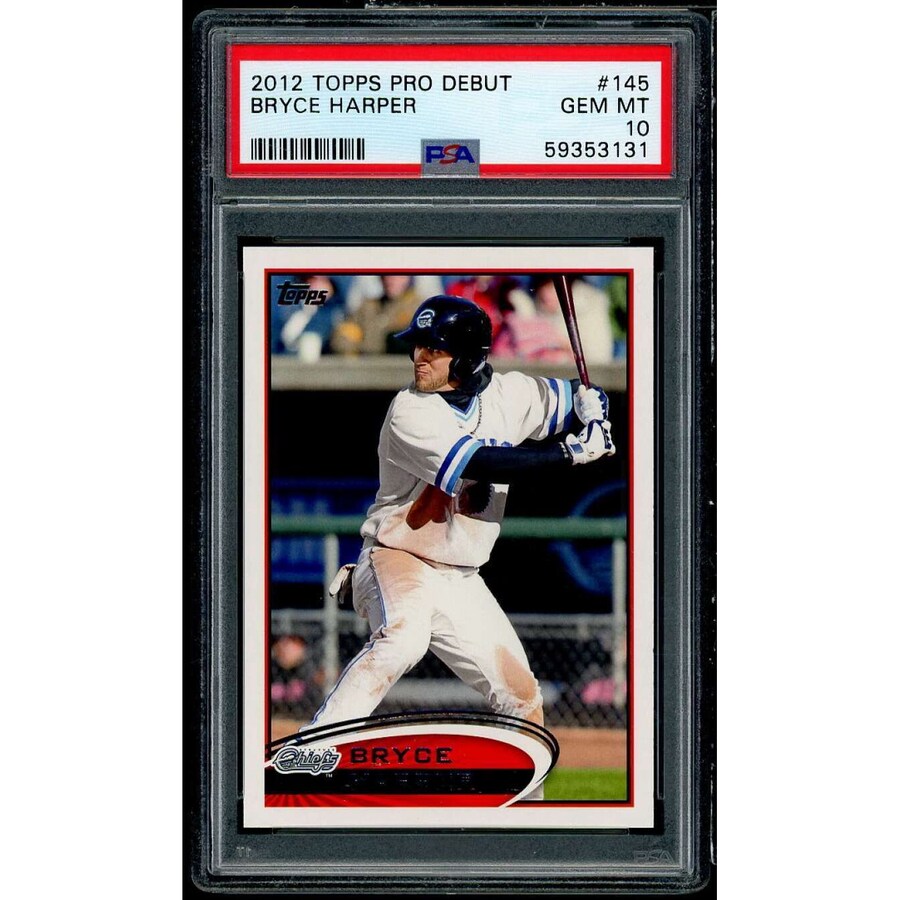 Graded 2012 Topps Pro Debut Bryce Harper #145 Rookie RC Baseball Card PSA 10 Gem Mint