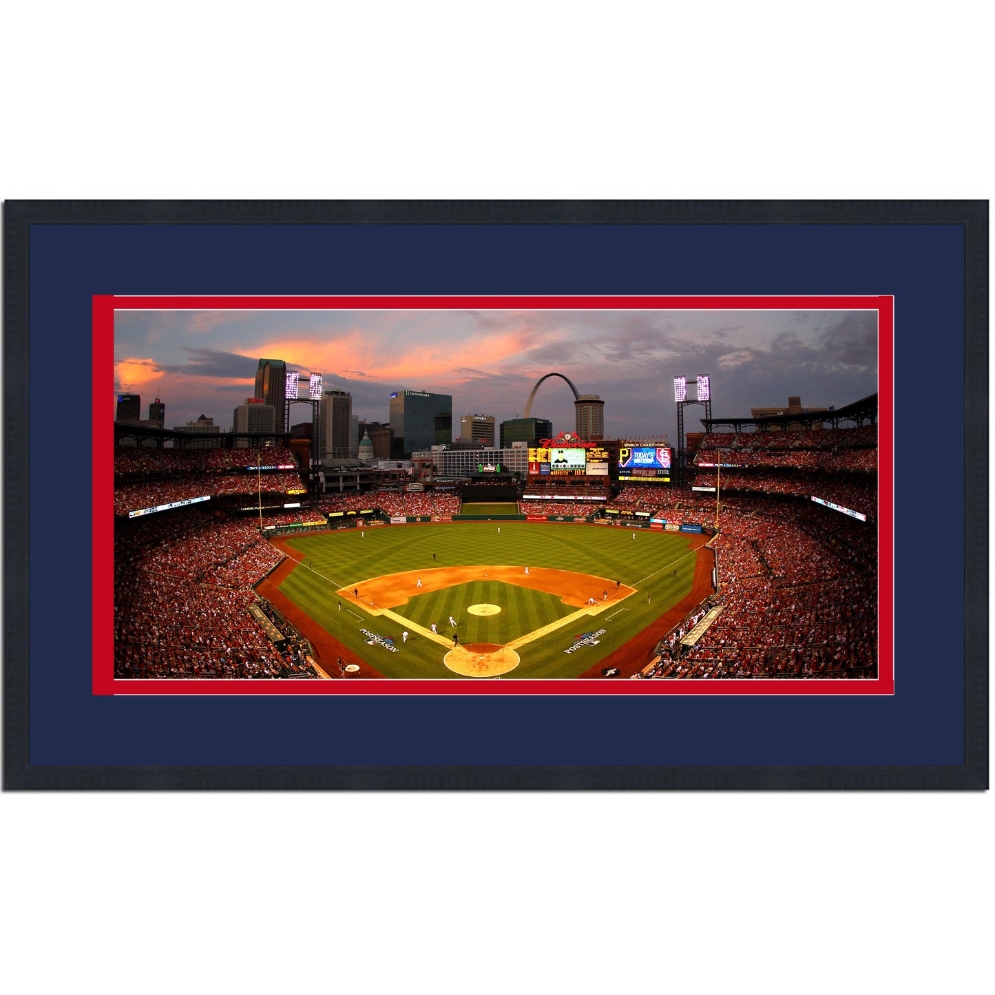 Framed Busch Stadium St. Louis Cardinals MLB 16x24 Baseball Photo Professionally Matted