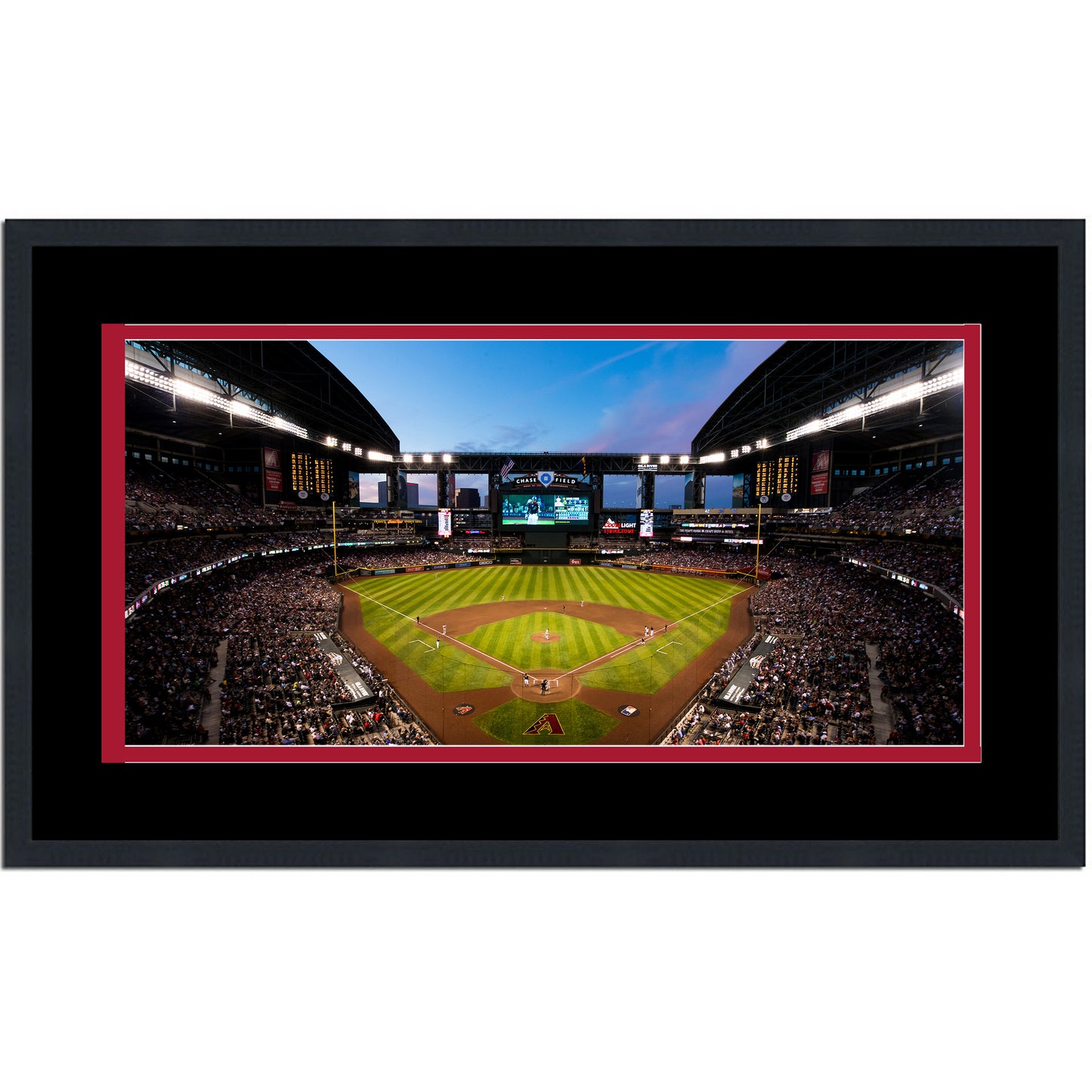 Framed Chase Field Arizona Diamondbacks MLB 16x24 Baseball Photo Professionally Matted