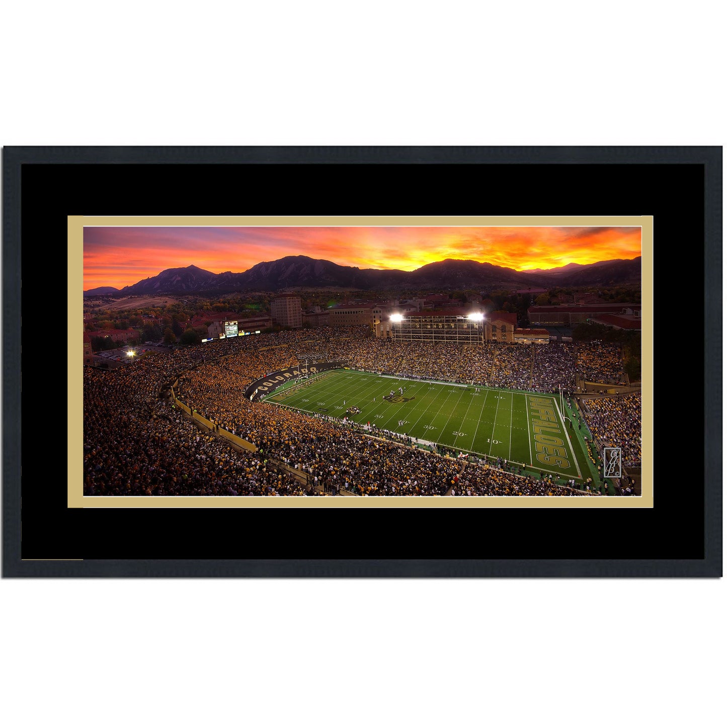 Framed Folsom Field Colorado Buffaloes 16x24 NCAA Football Photo Professionally Matted