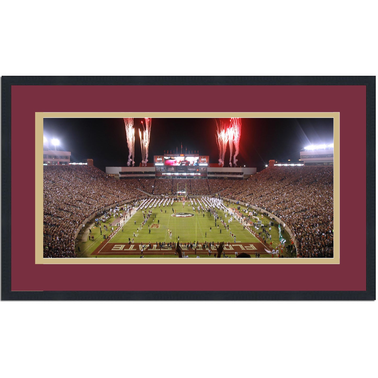 Framed Doak Campbell Stadium Florida State Seminoles 16x24 NCAA Football Photo Professionally Matted
