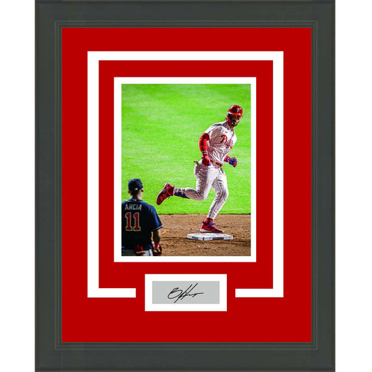 Framed Bryce Harper Stare Down Facsimile Laser Engraved Signature Auto Philadelphia Phillies 11x14 Baseball Photo
