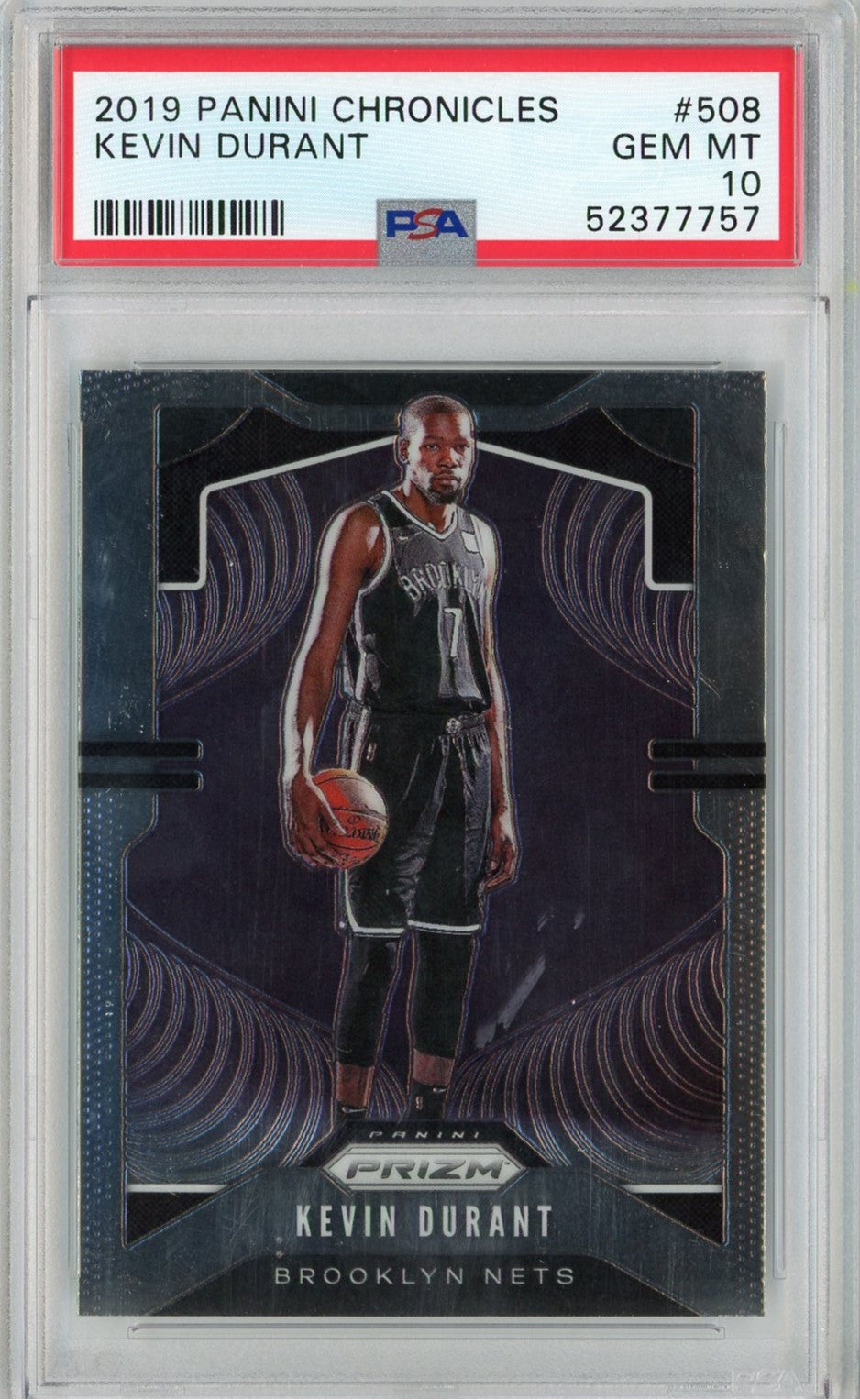 Graded 2019 Panini Chronicles Kevin Durant #508 Basketball Card PSA 10 Gem Mint