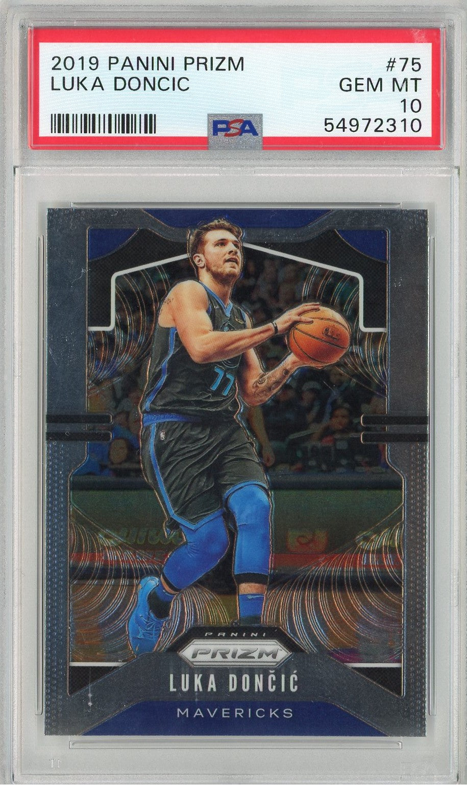 Graded 2019 Panini Prizm Luka Doncic #75 Basketball Card PSA 10 Gem Mint