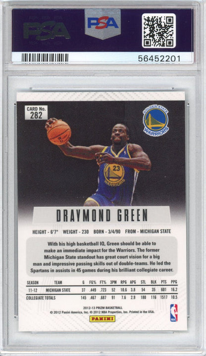Graded 2012-13 Panini Prizm Draymond Green #282 Rookie RC Basketball Card PSA 10 Gem Mint