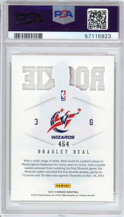 Graded 2012-13 Panini Marquee Bradley Beal #464 Rookie RC Basketball Card PSA 10 Gem Mint