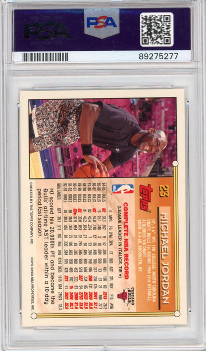 Graded 1993 Topps Michael Jordan #23 Basketball Card PSA 10 Gem Mint