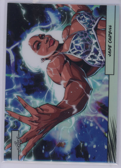 2025 Leaf Web Exclusives Anime Nation Jade Cargill #45 Silver /99 WWE Card