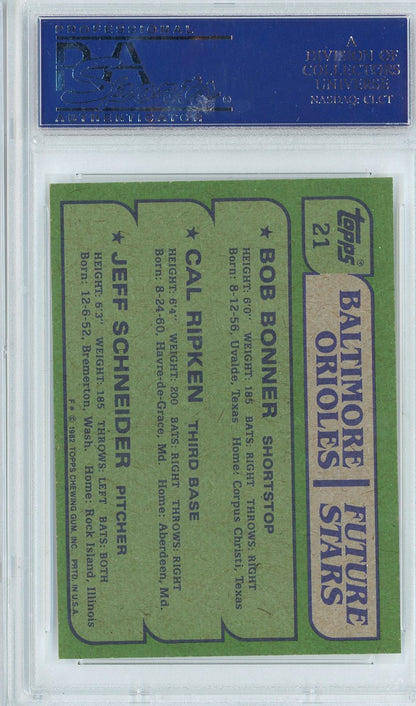 Graded 1982 Topps Cal Ripken Jr. #21 Rookie RC Baseball Card PSA 8 NM-MT