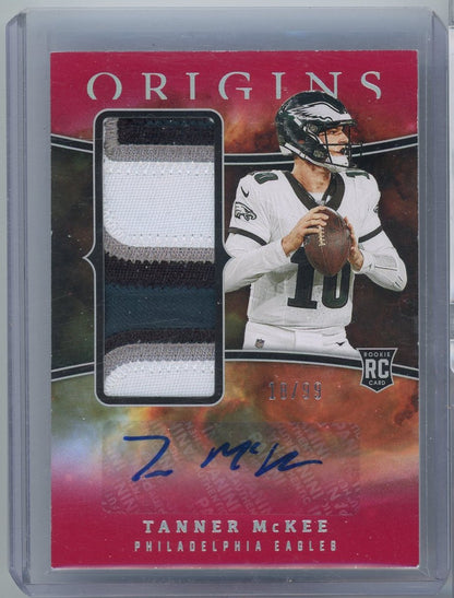 2023 Panini Origins Tanner McKee #RJJA-TM RPA Auto /99 Rookie RC Football Card