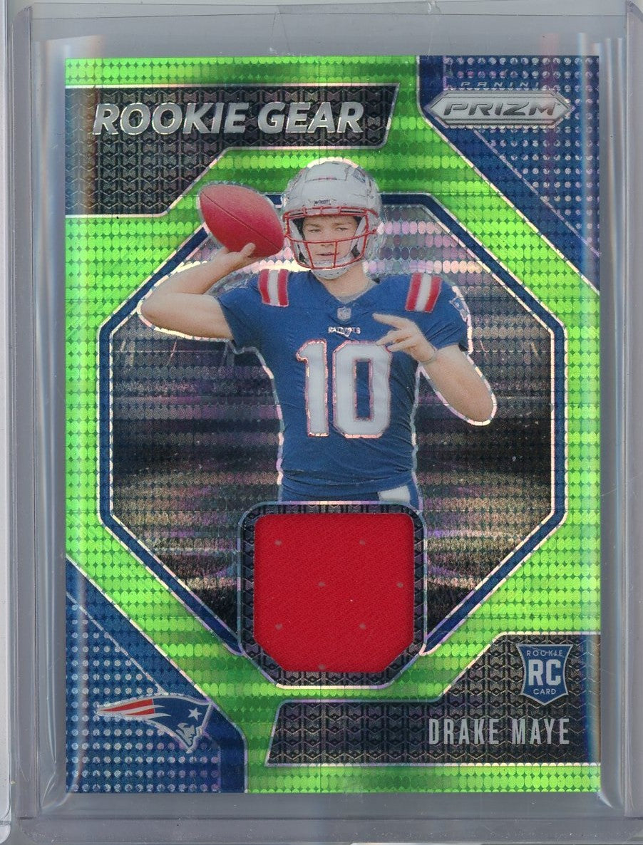 2024 Panini Prizm Rookie Gear Drake Maye #RG-DME Relic Rookie RC Football Card