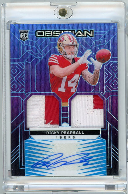 2024 Panini Obsidian Ricky Pearsall #RMIRPL RPA Auto /49 Rookie RC Football Card