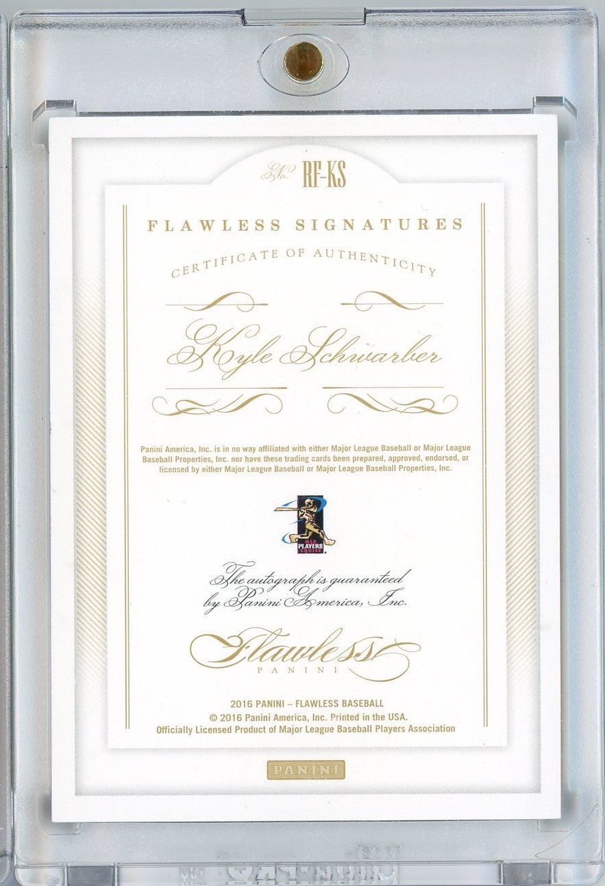 2016 Panini Flawless Kyle Schwarber #RF-KS /15 Auto Rookie RC Baseball Card