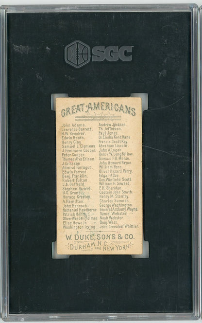Graded 1888 N76 W. Duke, Sons & Co. Great Americans #OWH Oliver W. Holmes Baseball Tobacco Card SGC 3